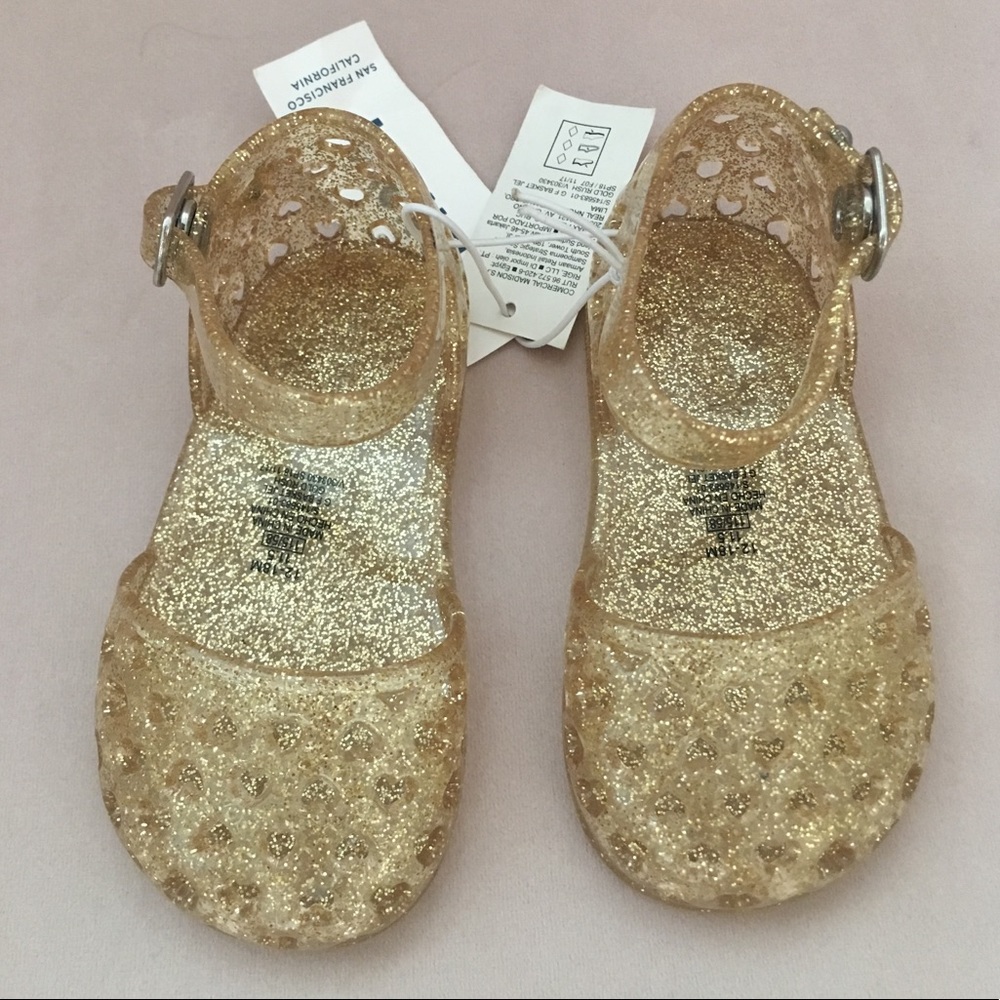 Gold Jelly Baby Toddler Sandal NWT